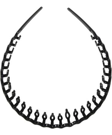 YIZAN (R) Plastic Teeth Comb Hairband Hair Hoop Headband Black for Woman - Buy Online on GoSupps.com