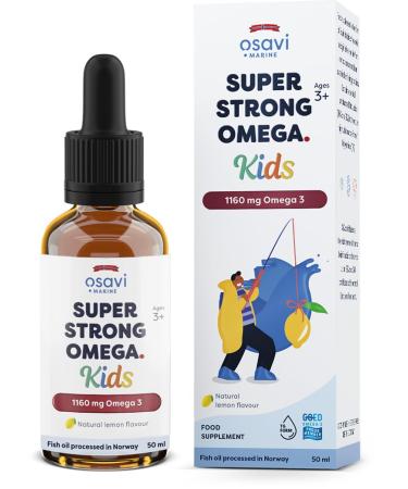 Osavi Super Strong Omega Kids, 1160mg Omega 3 (Lemon) - 50 ml.