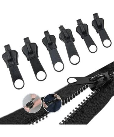 12-Piece Zipper Pull Set | Removable Zip Repair Kit | Black Zipper Fixers for Jackets Suitcases & Backpacks - Buy Online on GoSupps.com