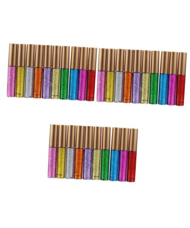 FOMIYES Liquid Eyeshadow 30 Pcs Eyeshadow Eyeliner Pencil Eye Shadow Glitter Eyeliner Shinny Eyeliner Liquid Eyeliner Make up