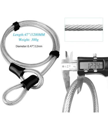 KASTEWILL Bike U Lock with 16mm Shackle and Security Cable - Heavy Duty Anti Theft Combination U Bolt Lock for E-Bike, Mountain Bike, Road Bike - 4ft Length (Small) - Buy Online on GoSupps.com