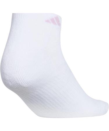 adidas Women's Athletic Cushioned 6-Pack Low Cut Socks - White/Sky Blue/Lilac Purple - Buy Online on GoSupps.com