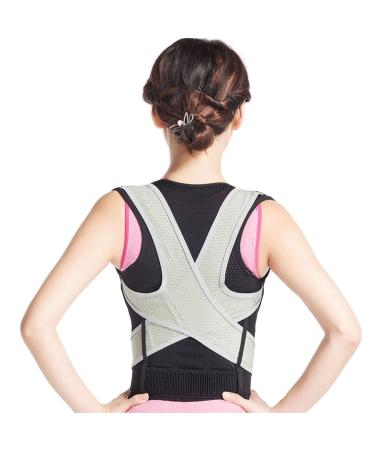Back Posture Corrector For Women & Men With Clavicle Spine Back Support Breathable Adjustable Back Brace For Pain Relief From Neck Back Shoulders Corrector (Size : L)