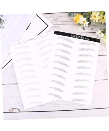 FRCOLOR 2 Pairs Waterproof Stickers Lazy Eyebrow Stickers Transfer Stickers Miss Water Proof Cosmetic - Buy Online on GoSupps.com