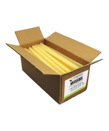 735R510 Full Size 10" High Strength Amber Color Hot Glue Stick - 5 lb Box - Buy Online on GoSupps.com