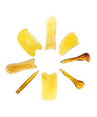 Goohochy 8st massage scratch massage device restored wax massage device resurrection oil regrow regeneration skin care acupuncture tools stripping plate meridian scratch board massage board