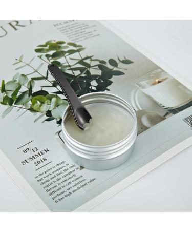 Toureal 4-Piece Black Metal Spatula Set | Mini Spoons & Scoops for Cream Make-up Masks & Lipstick - International Shipping Available - Buy Online on GoSupps.com