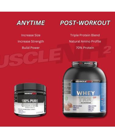 Muscle NH2 100% Pure Creatine Monohydrate Powder - 200g, 40 Servings - Increase Size, Strength, and Performance - Unflavoured - Pack of 1 - Buy Online on GoSupps.com