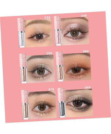 Didiseaon 8pcs Eye Shadow Sparkly Eyeshadow Glitter Shimmer Eyeshadow Lasting Miss Liquid Eyeshadow Cosmetic - Buy Online on GoSupps.com