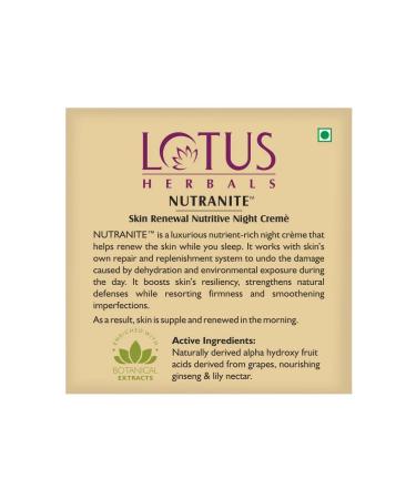 Metrey Herbotech Herbal's NUTRA-NITE Skin Renewal Night Cream 50g - Buy Online on GoSupps.com