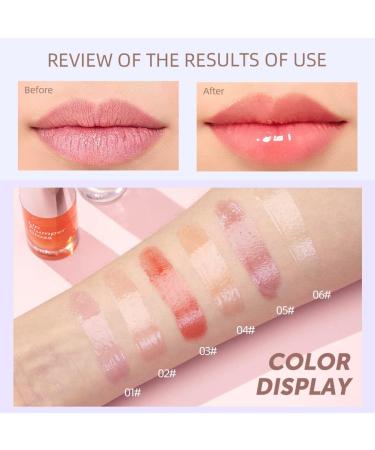 Beliky Girl Crystal Jelly Moisturizing Lip Oil Plumping Lip Gloss Makeup Sexy Mollige Lip Glow Oil Getinte Lip Voller Lip Care Lippen Makeup Rood Persimmon - Buy Online on GoSupps.com