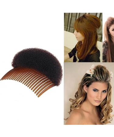 1PC Bump it up Volume Hair Styling Clip Bun Maker Hair Insert Tool Multifunctional Hair Accessories with Comb for Instantly Hairstyle(Brown) Nice - Buy Online on GoSupps.com