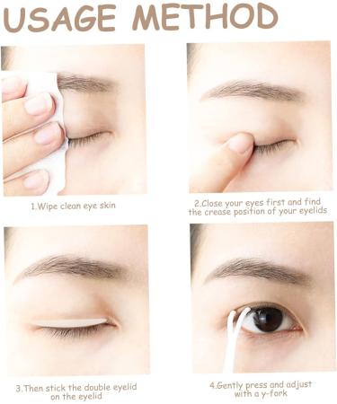 FRCOLOR 20 Sheets Double Eyelid Sticker 2 Sided Tape Makeup Tape Beauty Supplies Invisible Eye Patch 1 count (Pack of 1) Skin Colour - Buy Online on GoSupps.com