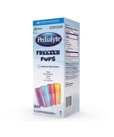 Pedialyte Freezer Pops 16ct - Assorted Flavors - Buy Online on GoSupps.com