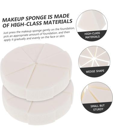 4 Sets Triangular Sponge Puff Wedge Makeup Sponge Loose Touch Makeup Portable Blender Makeup Puffs for Powder Emulsion Girls Face Dry Touch White - Buy Online on GoSupps.com