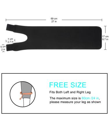 Supegar Thigh Brace Support 2-Pack - Breathable Neoprene Compression Wraps for Hamstring & Quad - Adjustable Anti-Slip Upper Leg Support for Women & Men - Slimmer Black - Buy Online on GoSupps.com