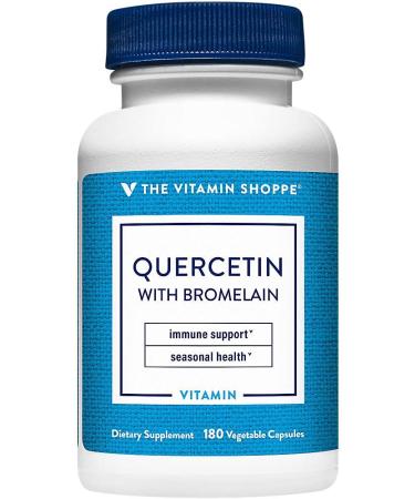 The Vitamin Shoppe Quercetin with Bromelain Antioxidant That Supports (180 Capsules) - Buy Online on GoSupps.com
