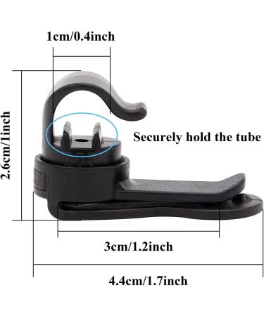 Magnetic Tube Clip for Drinking Hose | Tactical Outdoor Bracket for Camping & Hiking | Removable Water Bladder Hose Holder - Buy Online on GoSupps.com