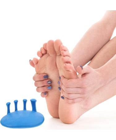KALLORY Toe Separator & Straightener - Toe Spacers for Hammertoe & Overlapping Toes - Relieve Foot Pain - Blue - Buy Online on GoSupps.com