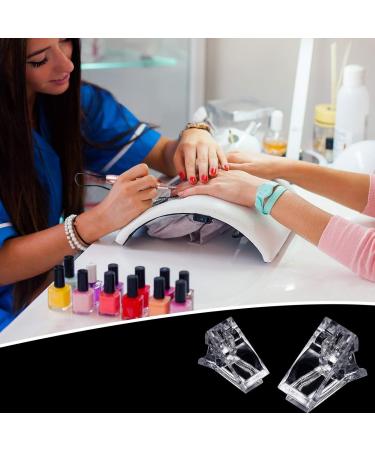 10 Pcs Transparent Nail Tips Clips for Quick Poly Gel Building - DIY Manicure Nail Art Tool - Buy Online on GoSupps.com