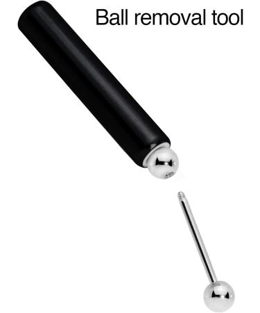 Body Candy Aluminum Black Piercing Bead Removal Tool - 5mm to 6mm Body Jewelry Accessory - Buy Online on GoSupps.com
