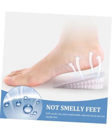 NOLITOY Height Increasing Insoles - 2 Pairs Invisible Shoe Inserts for Men | Shock-Absorption Heel Support Pads | Comfort & Lift 12.3x3.7CM - Buy Online on GoSupps.com