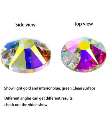 DONGZHOU Round Crystal AB Sew On Rhinestones | Flatback Fancy Rhinestone for Clothes & Jewelry | DIY Gemstone Strass - AB-XIRUS 3042F - Buy Online on GoSupps.com