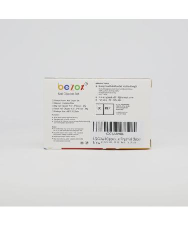 Bezox Nail Clipper Set for Fingernails & Toenails - 2-Piece Golden Nail Scissors & Curved Tongs Kit | Perfect for All Nail Shapes - Buy Online on GoSupps.com