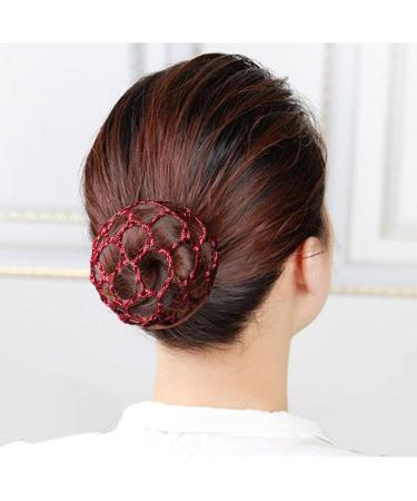 12pcs Women Hair Nets for Bun - Elastic Ballet Dance Bun Cover - Styling Accessories - Buy Online on GoSupps.com