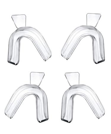 Fasbet 4 pieces silicone oral protection grinding grinding braces tooth track crunch Mouth Guard tooth protection crunching rail for night crispy rails