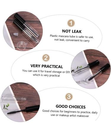 SKISUNO 16pcs Mascara Tube Mascara Clear Eyelash Cream Tubes Empty Tube Air Traffic Control Portable Plastic - Buy Online on GoSupps.com