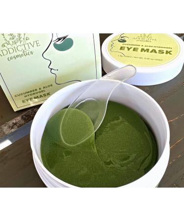 Organic Aloe & Cucumber Eye Gel Masks - De-Puff & Soothe Tired Eyes Hydrate Dark Circles Anti-Aging All Natural 30 Pairs - Buy Online on GoSupps.com
