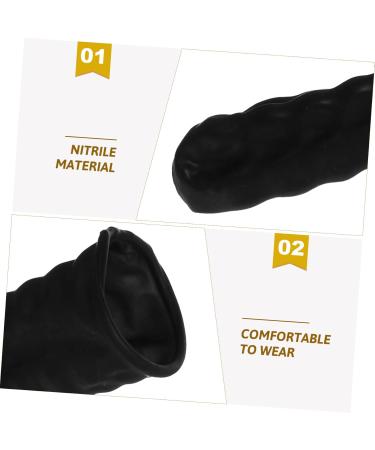 100pcs White Finger Cots - Durable Butyronitrile Finger Protection Caps for Safe Handling - 6.5x2.5cm | International Shipping Available - Buy Online on GoSupps.com