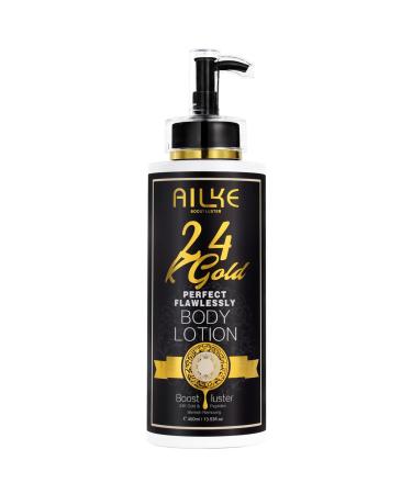 AILKE BOOST LUSTER AILKE 24k Gold Perfect Flawlessly Body Lotion Whitening AntiWrinkles Inhibit Melanin Moisturizing UV Protect With Nicotinamide Vitamin C 400ml Pack of 1