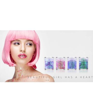 Sinoeem Cosmetic Glitter Set 10 Colors for Face Body & Hair with Long-Lasting Fix Gel & Brush | International Shipping Available - Buy Online on GoSupps.com