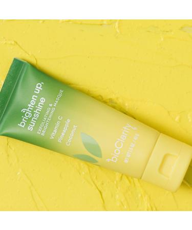 BioClarity Brightening Face Mask - 100% Clean Vegan Skincare | Exfoliate & Hydrate | Vitamin C Pineapple & Avocado | Glow with 2 oz - Buy Online on GoSupps.com