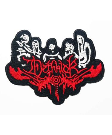 Music D Melodic Death Metal Band Rock Music Heavy Metal Logo Patch Embroidered Sew Iron On Patches Badge Bags Hat Jeans Shoes T-Shirt Applique