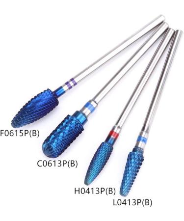 Carbide Nail Drill Bits Electrical Acrylic Nail File Drill Bits Manicure Tools for Nail Art - H0413P(B) - Buy Online on GoSupps.com