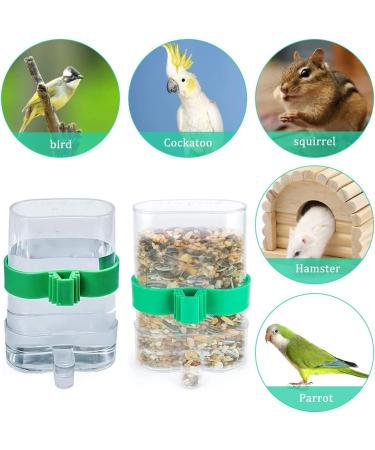 Water Feeders for Birds Liwein 4 Pack Bird Water Dispenser Automatic Bird Feeder Food Dispenser Pet Feeder Water Cup for Parrots Budgie Cockatiel - Buy Online on GoSupps.com
