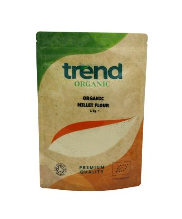 Trend Organic Millet Flour A Nutrient-Rich Alternative to Wheat Flour for Healthy Baking Delights - Certified Organic Sustainably Sourced Vegan Non-GMO No Additives No Preservatives Raw 1kg 1.00 kg (Pack of 1) - Buy Online on GoSupps.com
