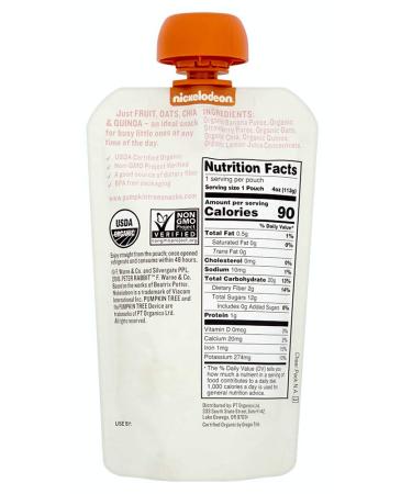 Pumpkin Tree Organics Super Oats & Seeds  Banana & Strawberry 40 Ounce (Pack of 10) - Buy Online on GoSupps.com