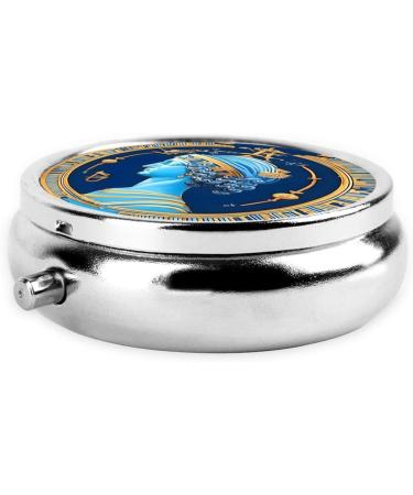 Love Goddess Round Pill Box | 3 Compartment Organizer | Portable Travel Solution for Medications - Buy Online on GoSupps.com