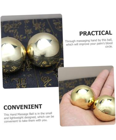 Tovinanna Hand-Rolling Massage Balls - Portable Brass Baoding Fitness Balls for Hand Relief & Relaxation - Buy Online on GoSupps.com