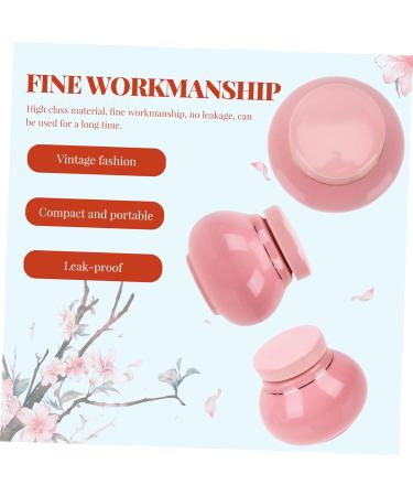 Didiseaon Storage Bottle Cans Coffee Lotion Face Cream Containers Lotion Sub Bottle Bulk Travel Lotion Chinese Food Containers Bulk Jars Buttercream Travel Jar Ceramics Pink Household Powder 6x5.5cm Pink - Buy Online on GoSupps.com