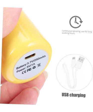 GLEAVI Moisturizer Diffuser for Car Skin Steamer Mister Humidifier Sprayer Spa Mini Light Travel 3.8x3.8x10.8cm Yellow - Buy Online on GoSupps.com