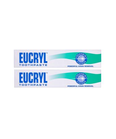 Eucryl smokers toothpaste freshmint 50ml powerful stain removal - Pack of 2