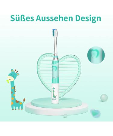 Seago SG-977 Electric Toothbrush for Kids (3-12 Years) - Waterproof Smart Timer 4 Soft Brush Heads Colorful Light - Perfect for Boys & Girls - Buy Online on GoSupps.com