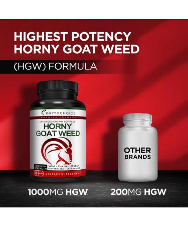 Maximum Strength Horny Goat Weed with Maca Root, Ginseng, Tonkat Ali, Saw Palmetto - Energy & Stamina Boost for Men and Women - Buy Online on GoSupps.com