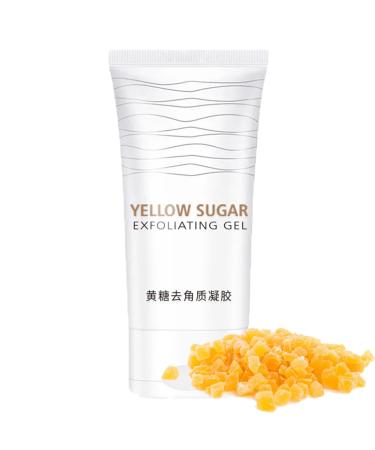 Face Scrub for Blackhead Yellow Sugar Face Scrub Exfoliator Reduce Acne & Improve Dull Skin 150ML Body Scrubs for Deak Skin Body Scrub Exfoliator Body Wash & Face Cleanser-Leg Exfoliator Body & Face