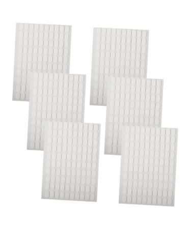 HONMEET 6 Sheets Sticker Nails Double Sided Tape Nail Stickers Nail Decals Nail Art Tools Nails Stickers Nail Stand Stickers Nail Tools Nail Art Stencils Nail Decorations Jelly Glue White